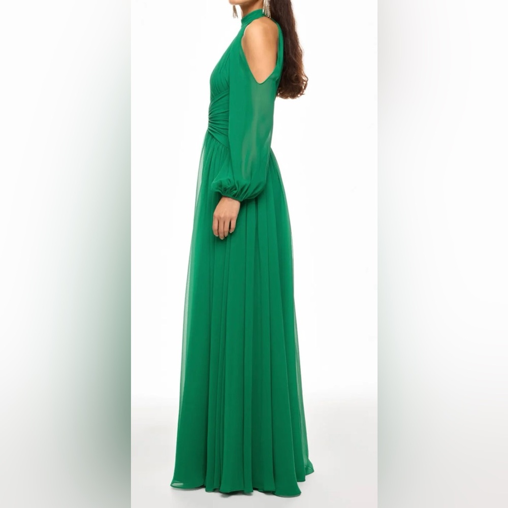 Zac Posen 46RW255002 Wicked Chiffon Gown ADD TO HEARTS $695 NWT - Picture 3 of 12